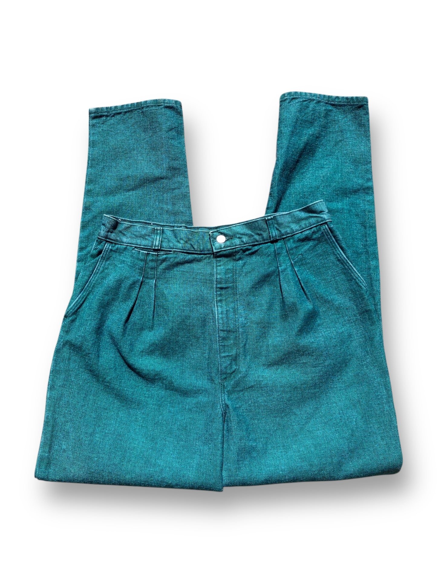 80’s/90’s Teal Blue Denim Jeans (XL)