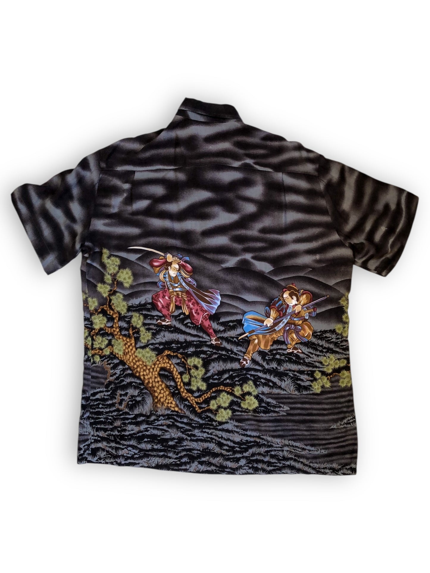 90’s Red Dragon by Kensington Graphic Print Button Down Shirt (L)