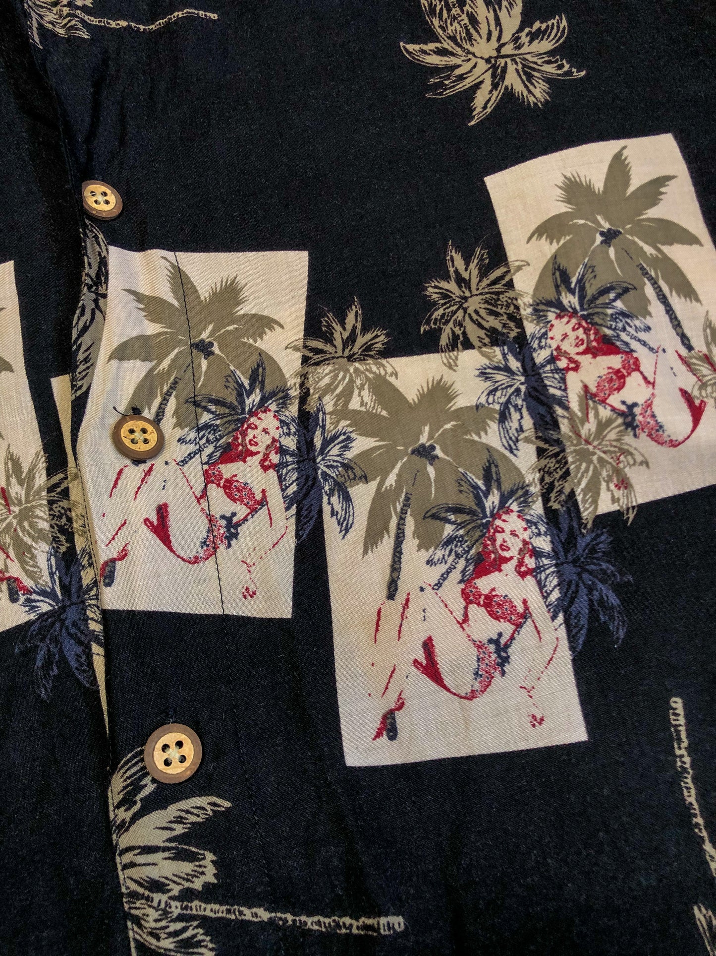 80’s Rob Chereskin Black Hawaiian Shirt (M/L)