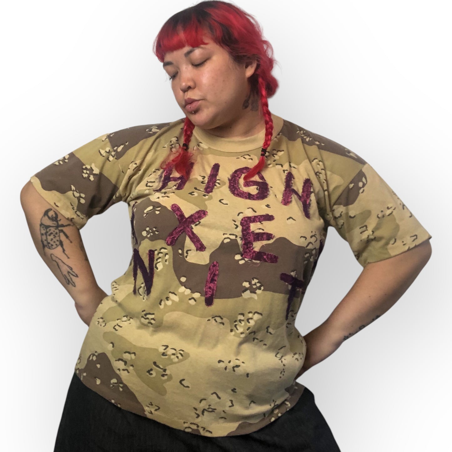 HIGH ANXIETY camo tee (XL/2X)
