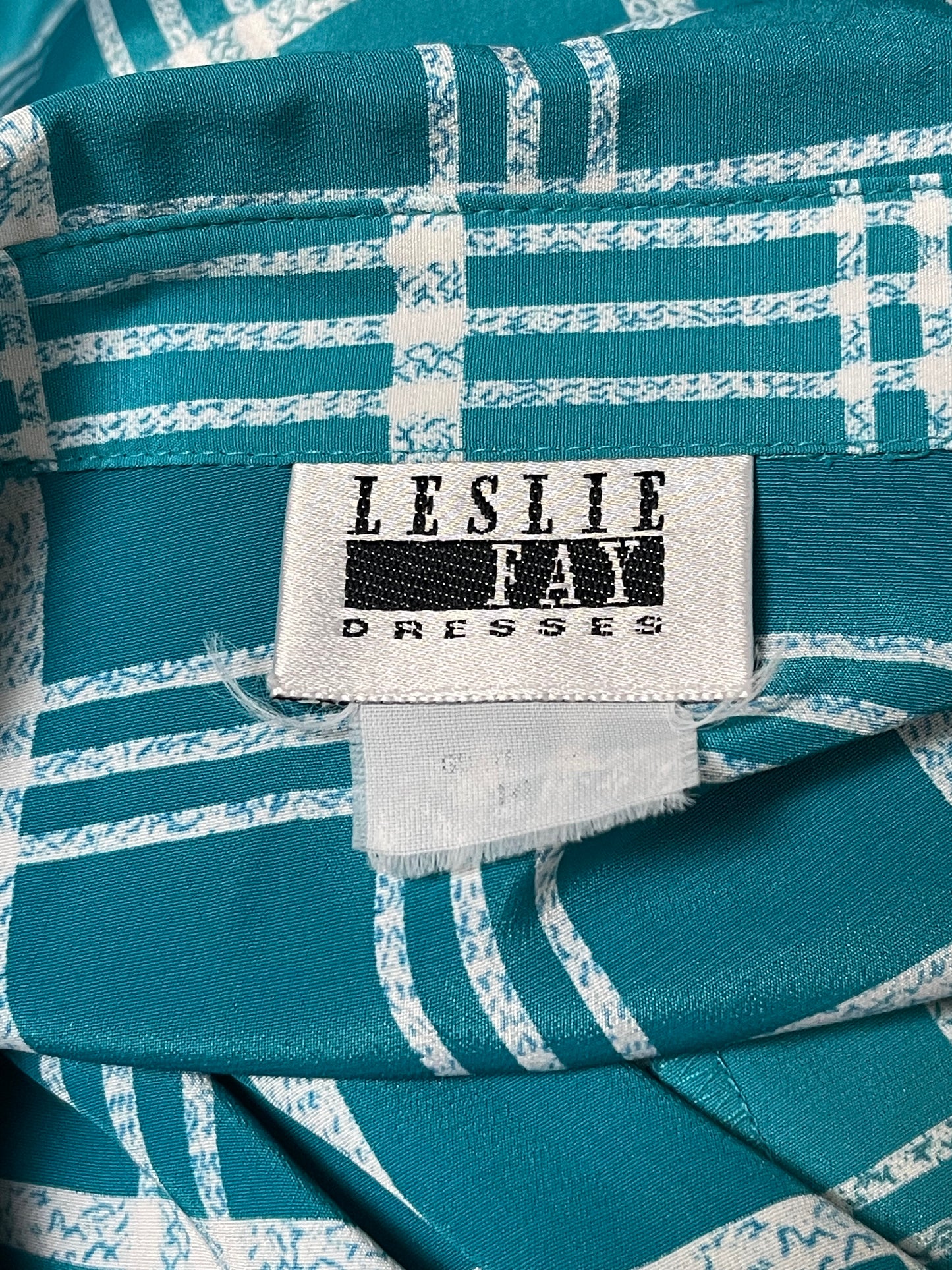 80’s Retro Plaid Secretary Dress (L/XL)