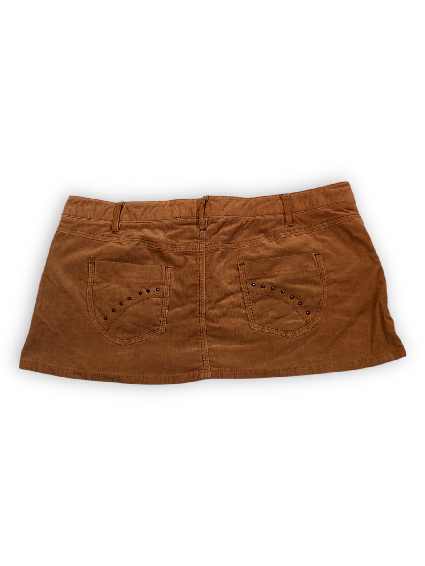 Y2K Rampage Khaki Corduroy Micro Mini Skirt (L)