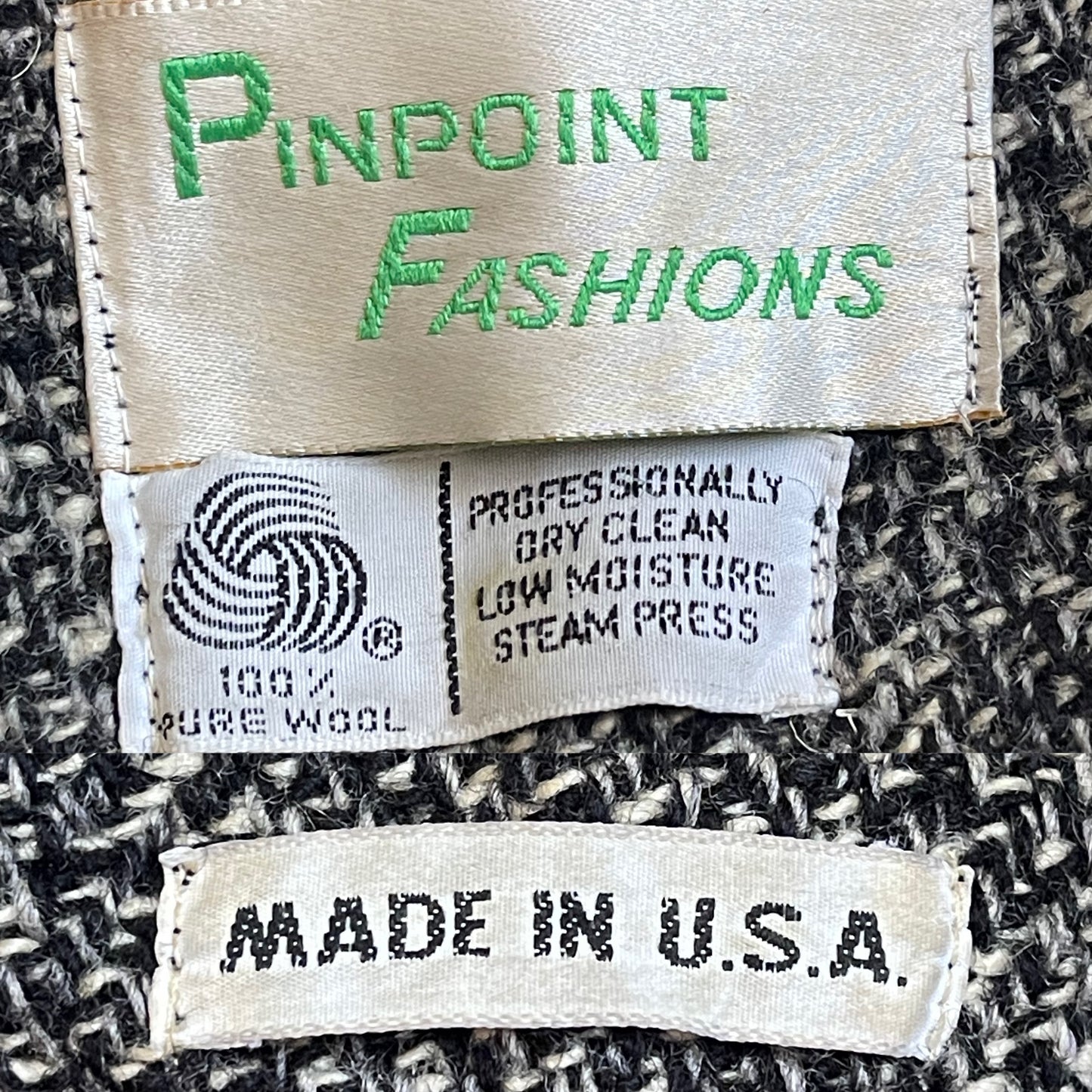 60’s/70’s Pinpoint Fashions Wool Coat (XL/2X)