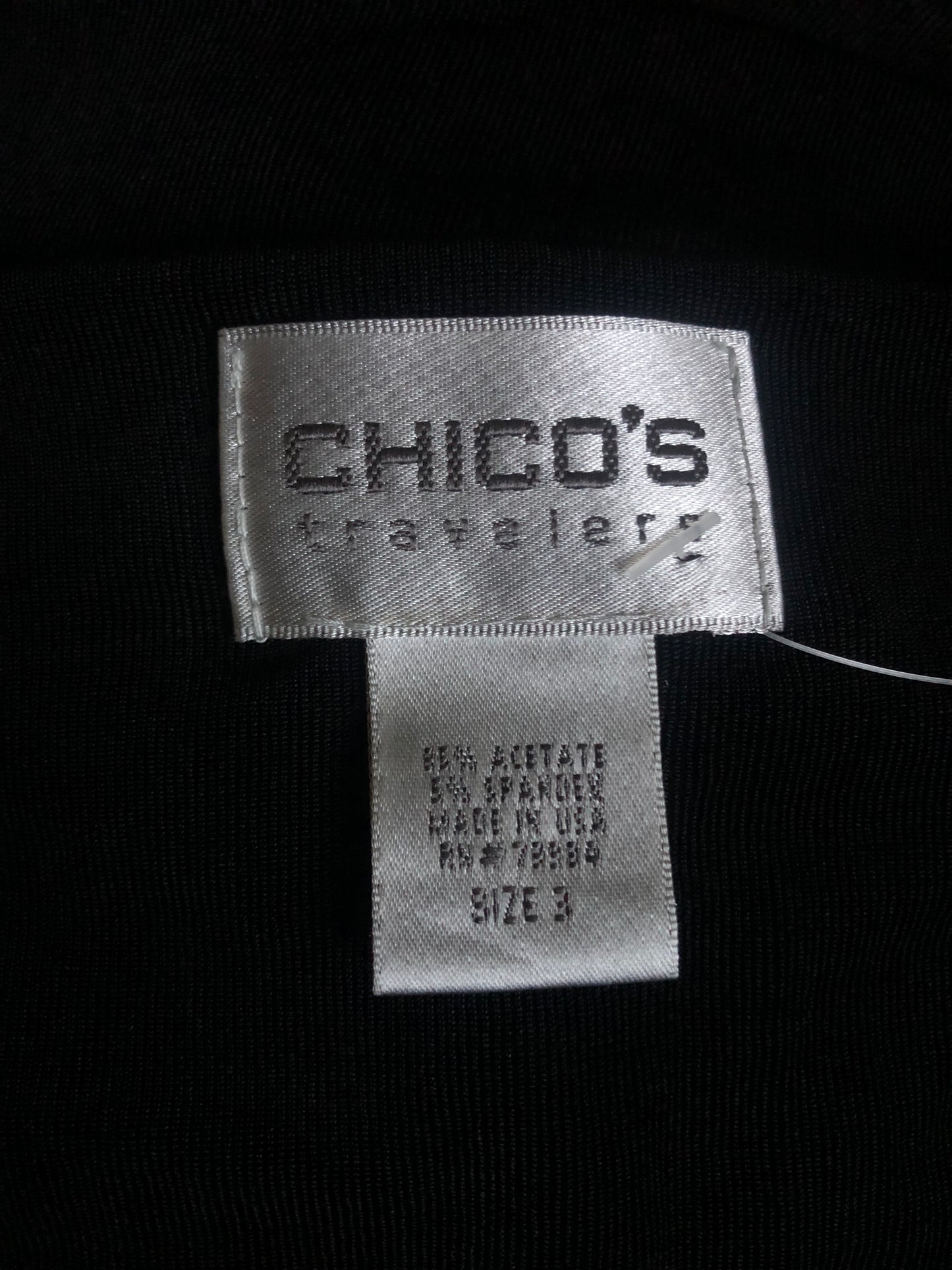 90’s Chico’s Travelers Black Slinky Maxi Dress (XL/2X)