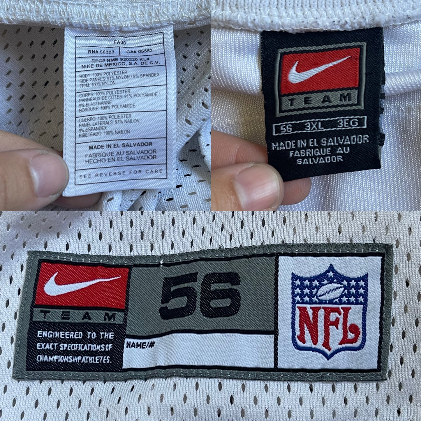 Nike NFL Richard Gannon Raiders Jersey (3X/4X)