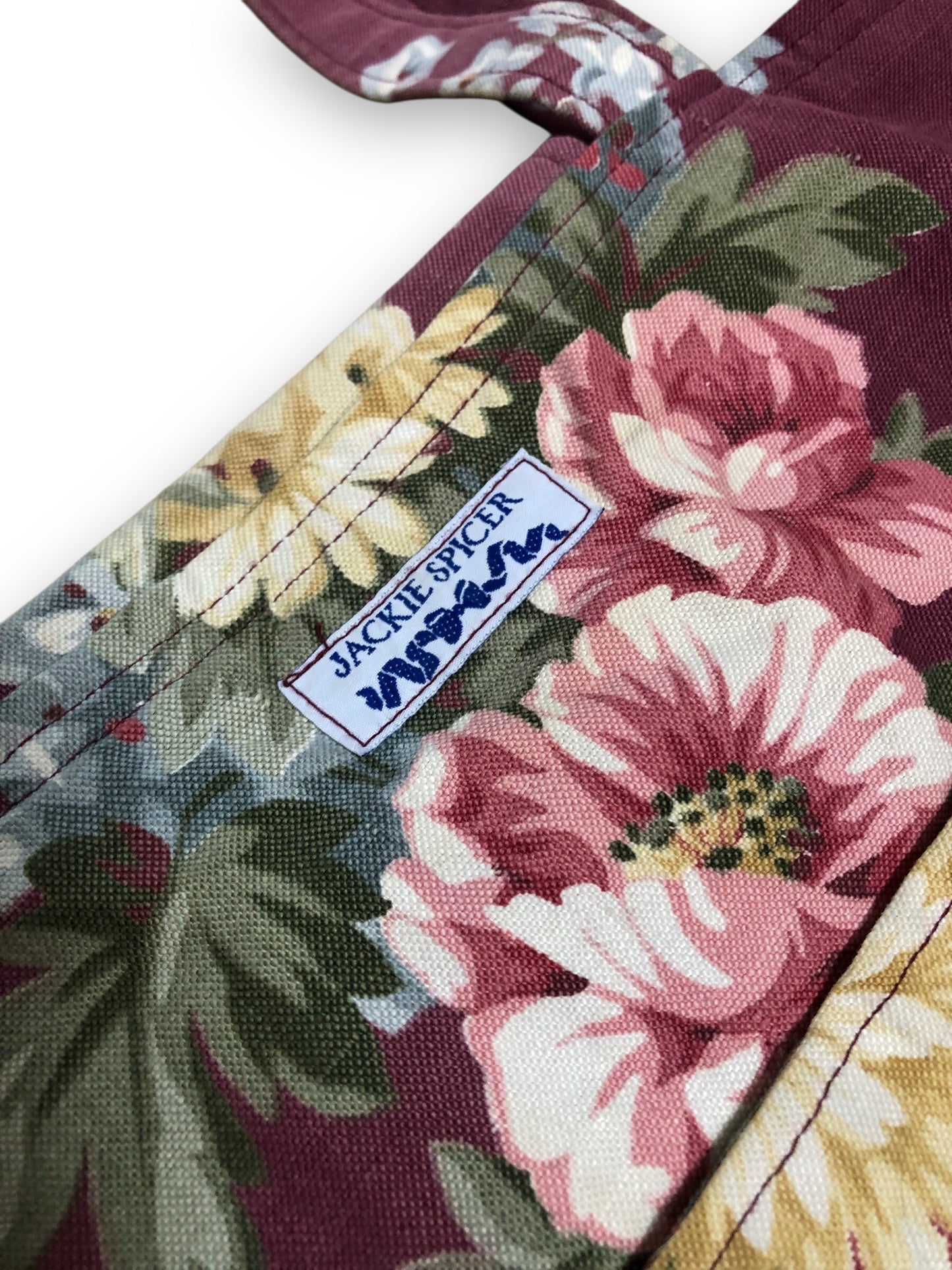 90’s Jackie Spicer Blush Red Floral Print Purse