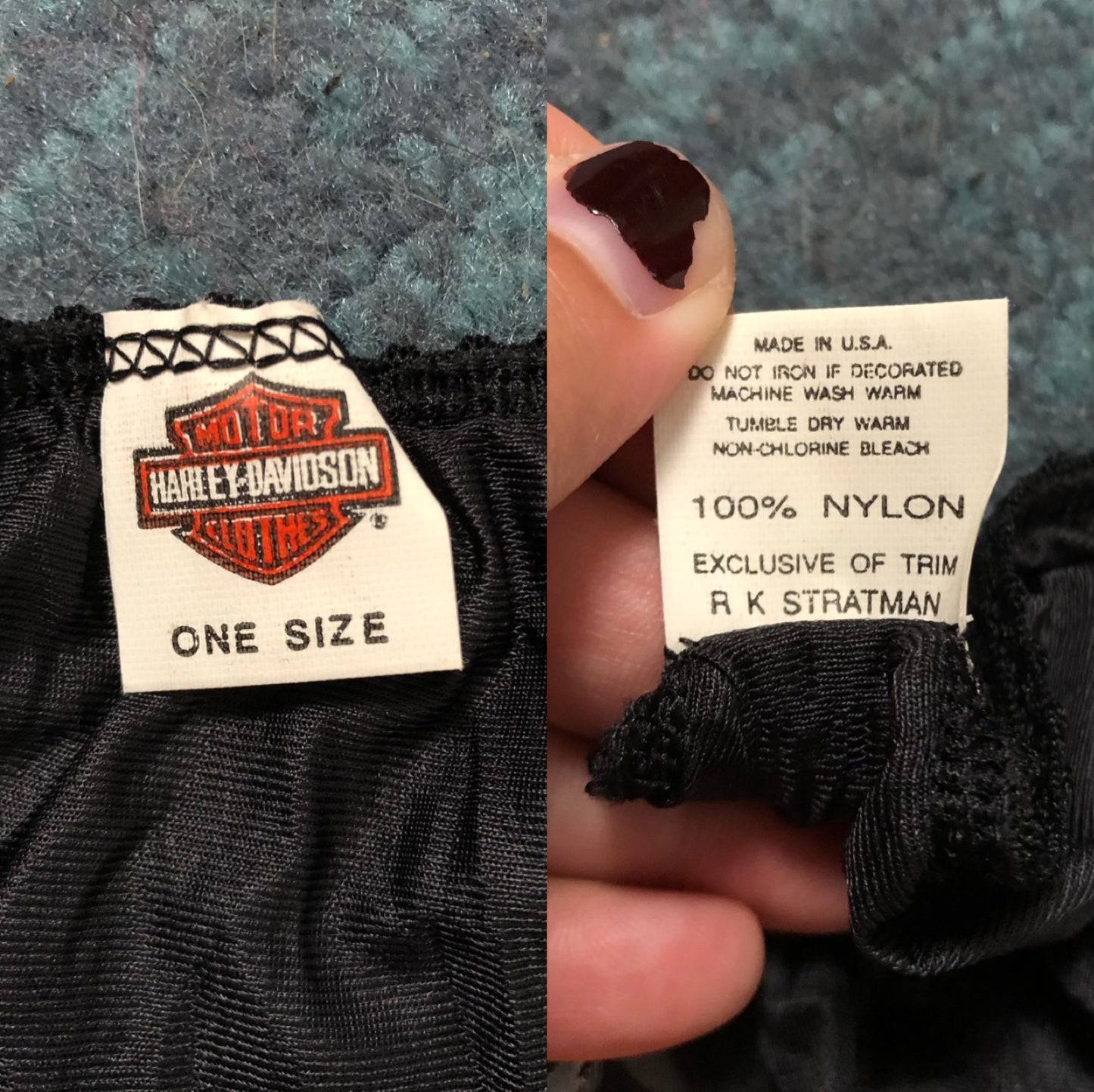 80’s Harley Davidson Black Panties (XS/S/M)