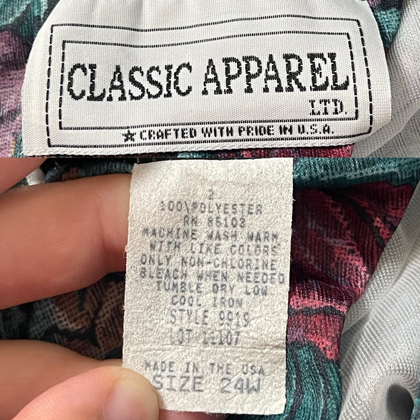 80’s Retro Floral Layered Dress (3X)