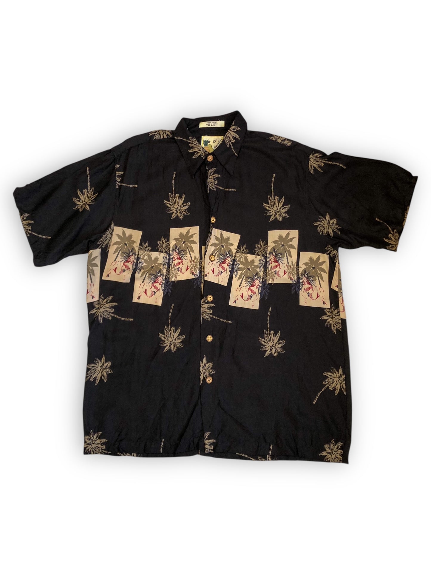 80’s Rob Chereskin Black Hawaiian Shirt (M/L)