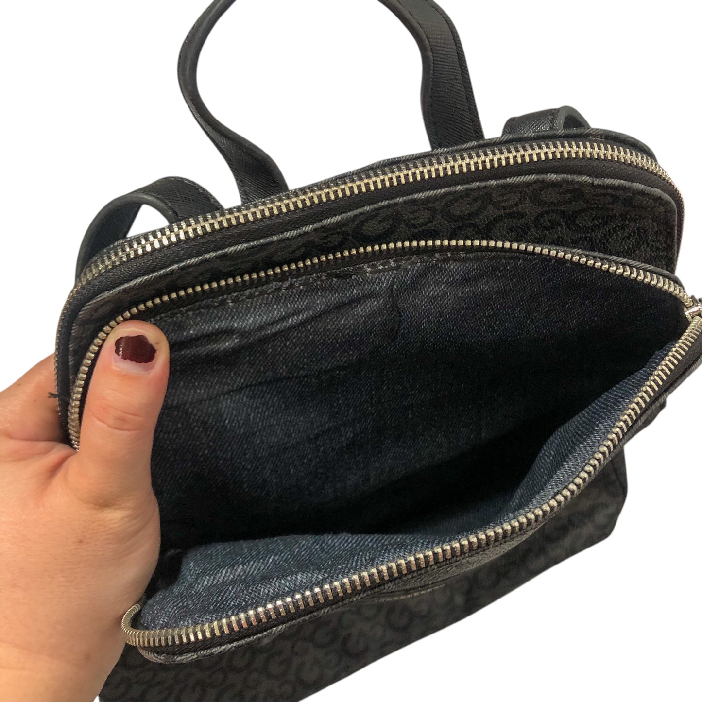 Y2K G by Guess Black Monogram Backpack
