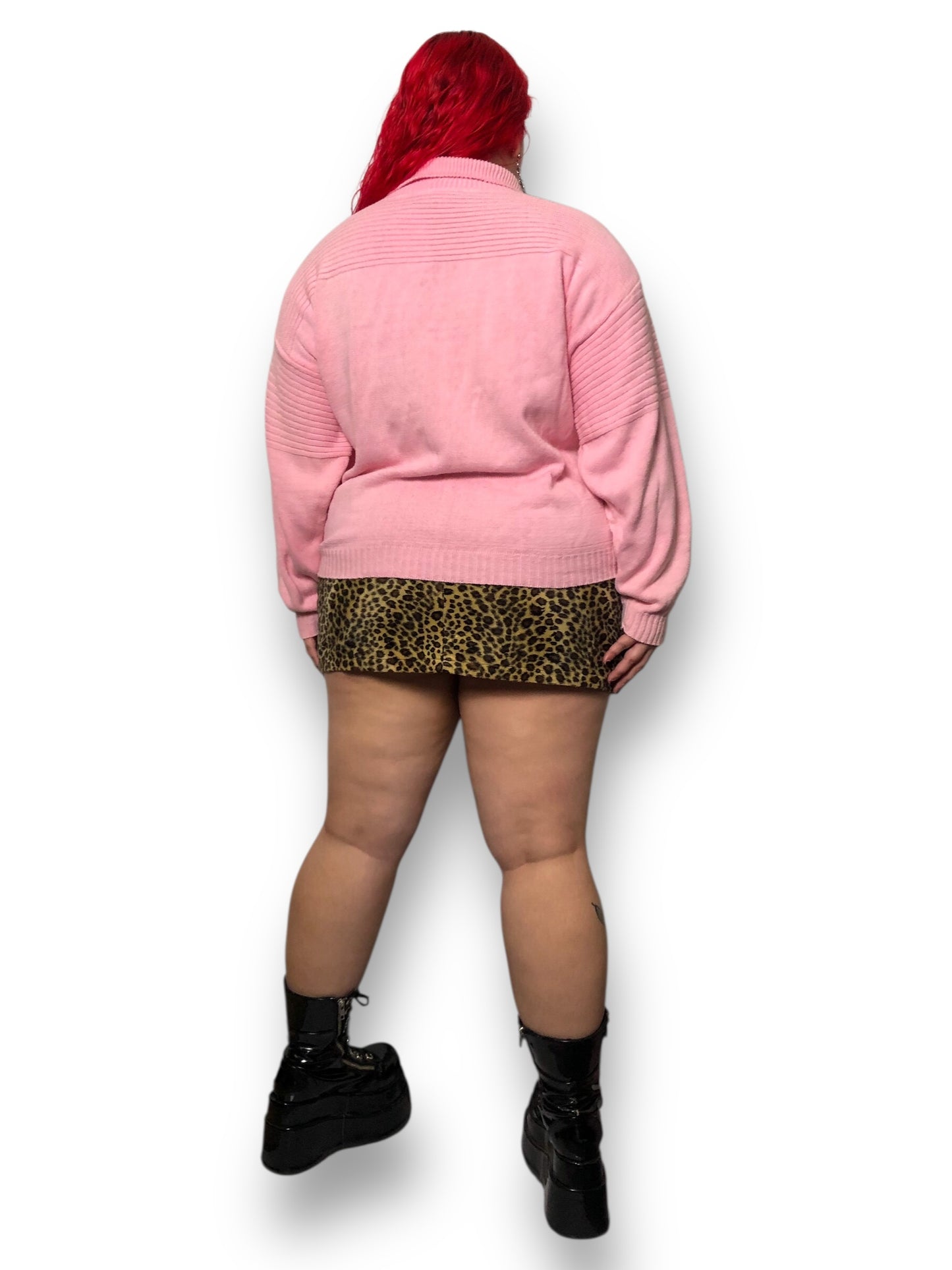 90’s Mystic Blues Pink Polo Sweater (2X)