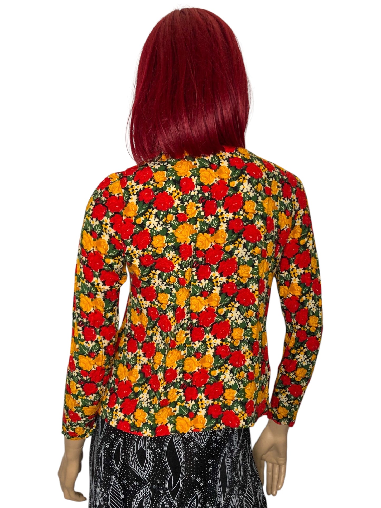 Vintage Floral Print Cardigan (S)