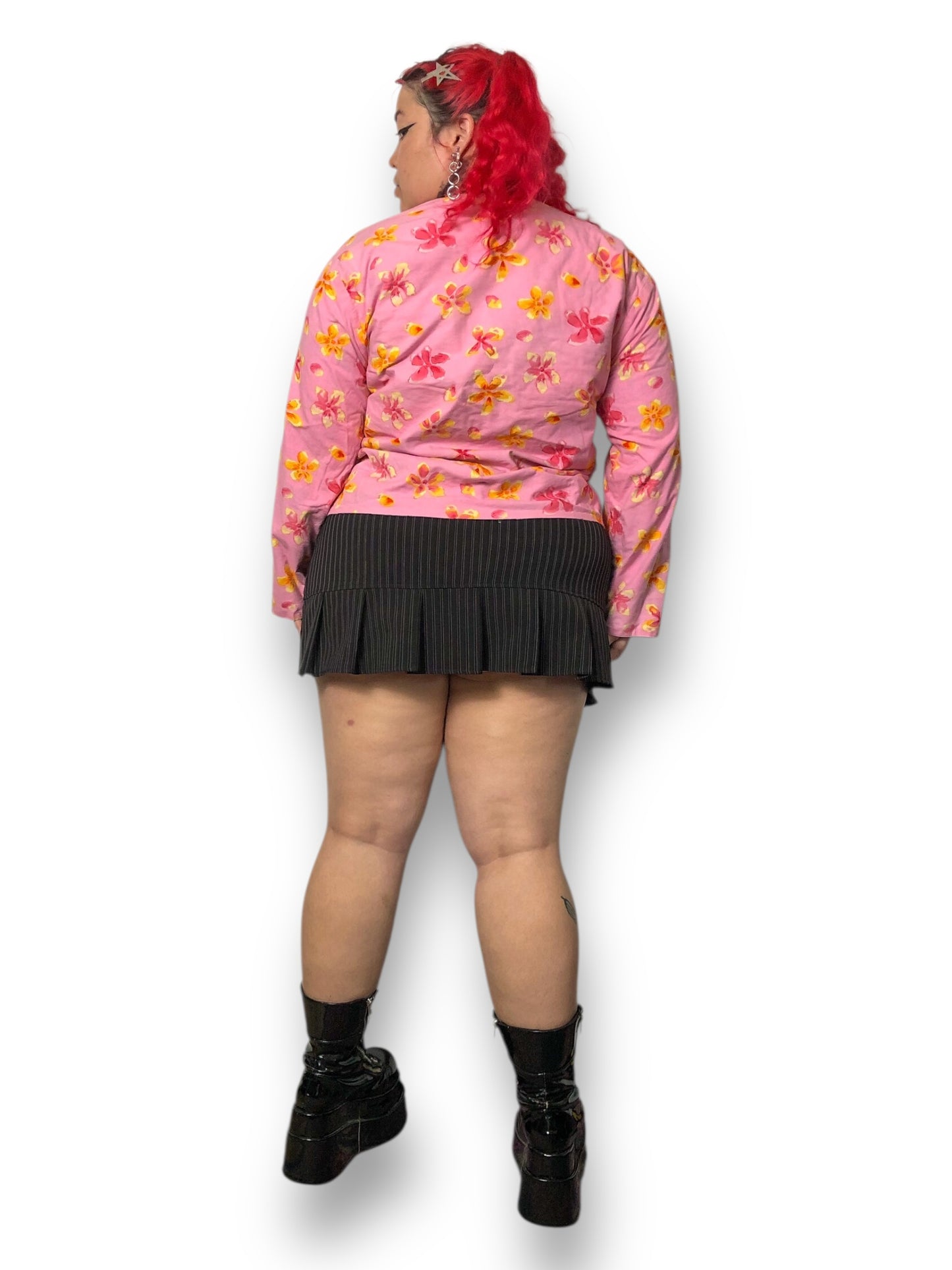 Handmade Floral Reversible Blouse (XL)