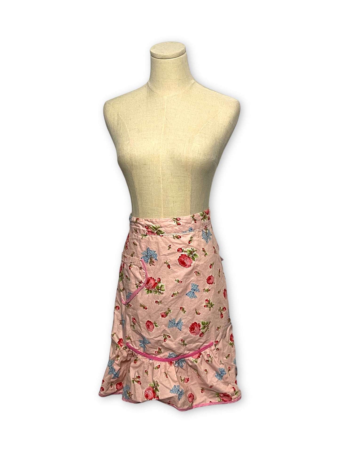 Handmade Pink Floral Apron