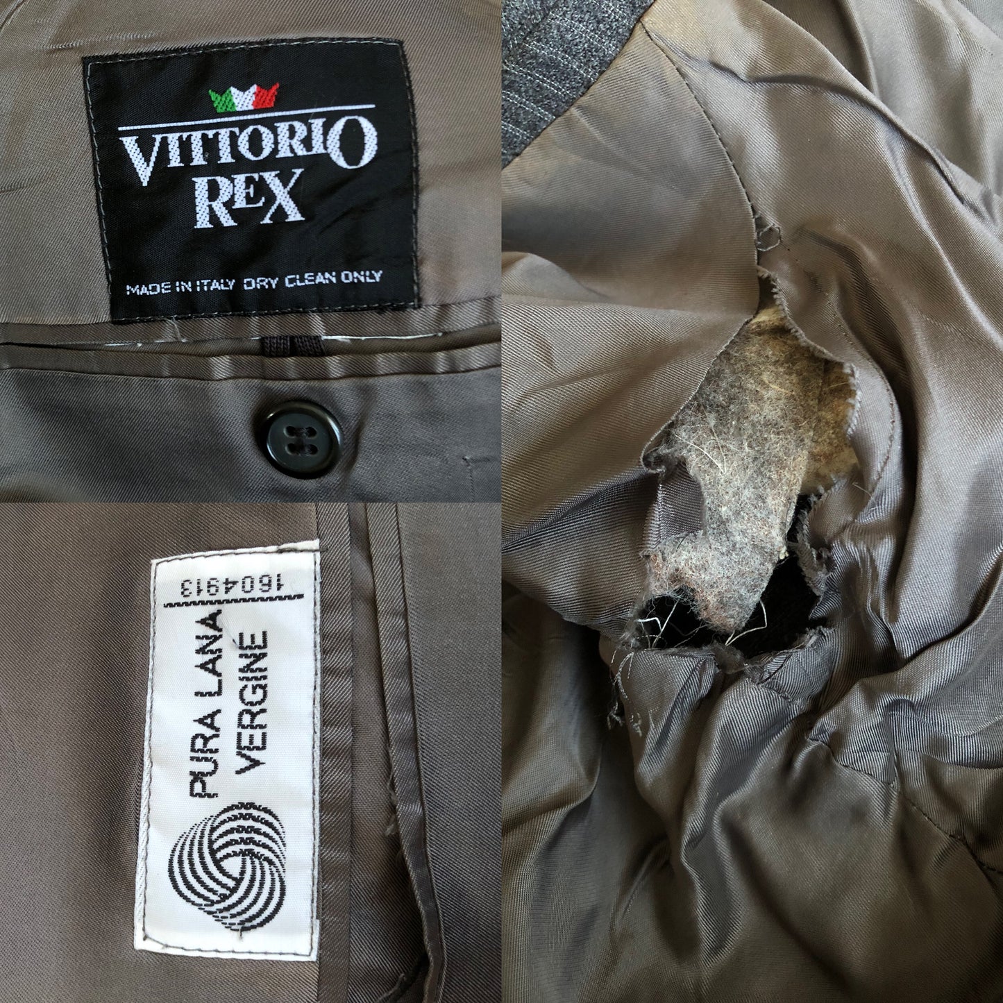 Pura Lana Vergine x Vittorio Rex Blazer (L)
