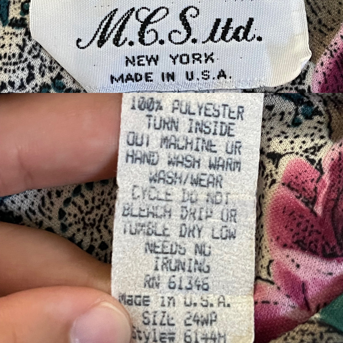 80’s Retro Floral Layered Dress (1X/2X)