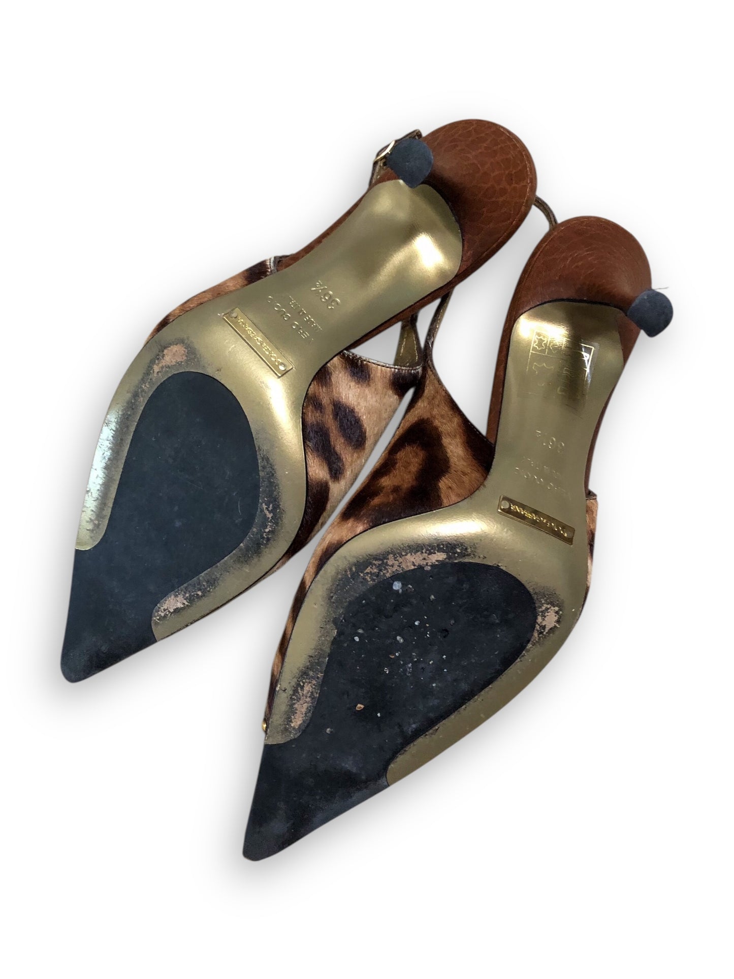 Dolce & Gabanna Leopard Slingback Heels (6/6.5)