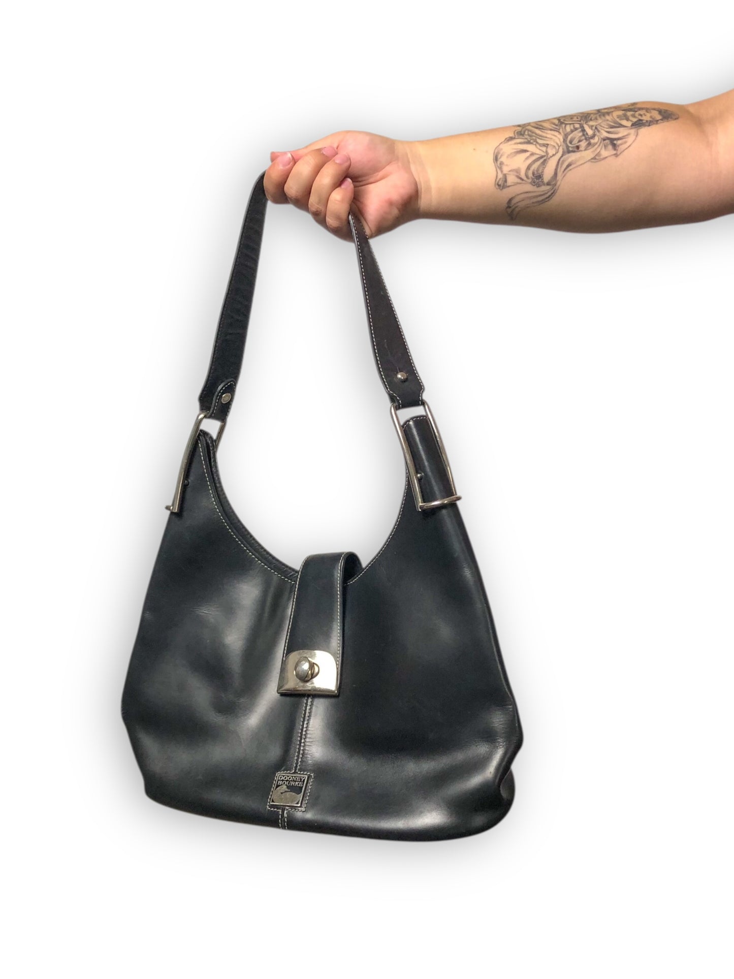 Vintage Dooney Bourke Black Leather Purse