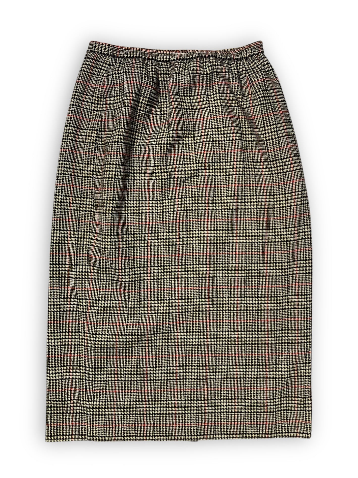 90’s Requirements Houndstooth Plaid Pencil Skirt (L/XL)
