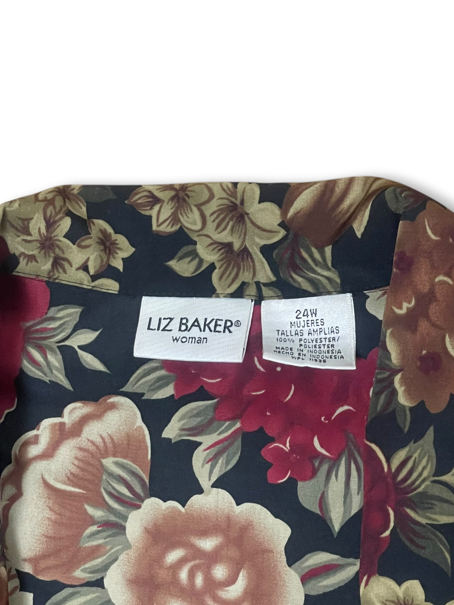 Y2K Dark Romantic Print Blouse (3X)