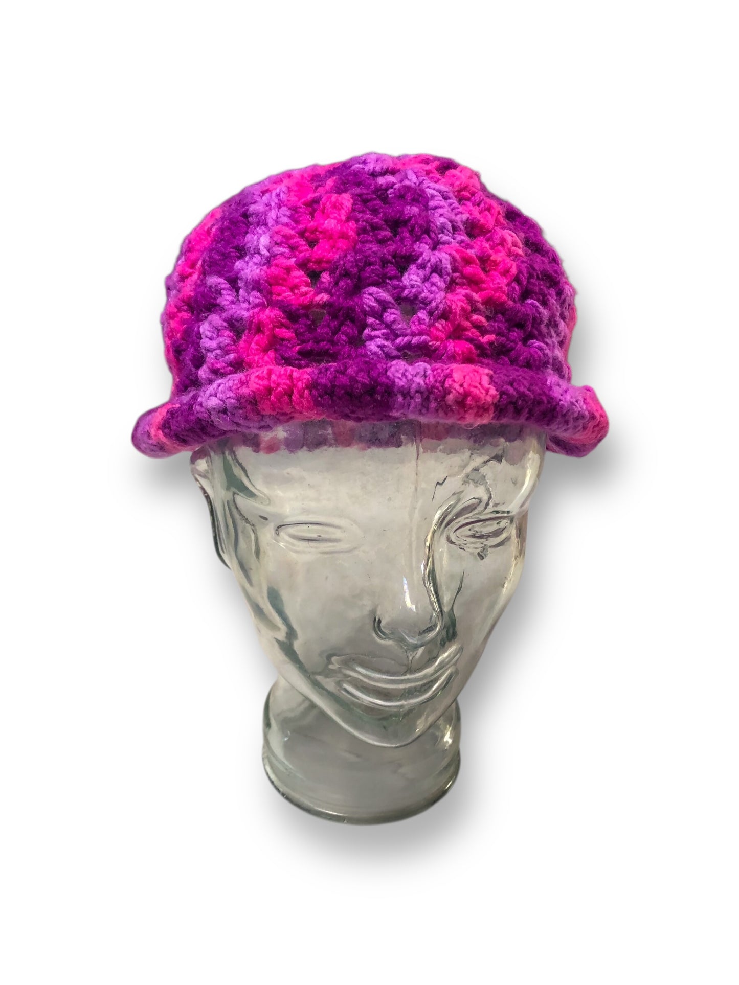 Purple and Pink Knit Hat