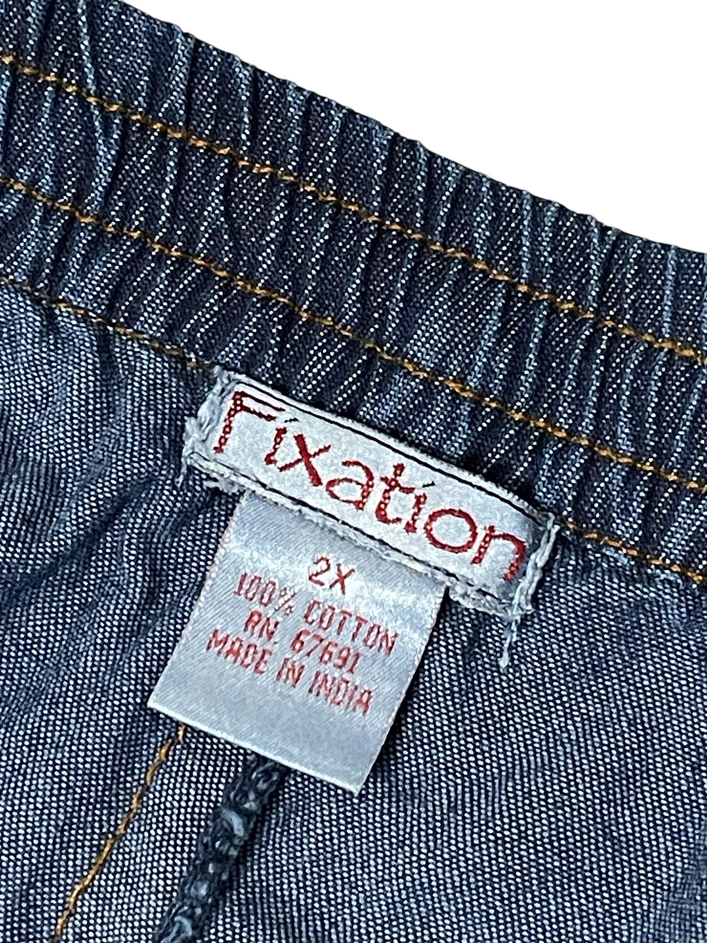 Y2K Dark Wash Denim Pants (2X/3X)