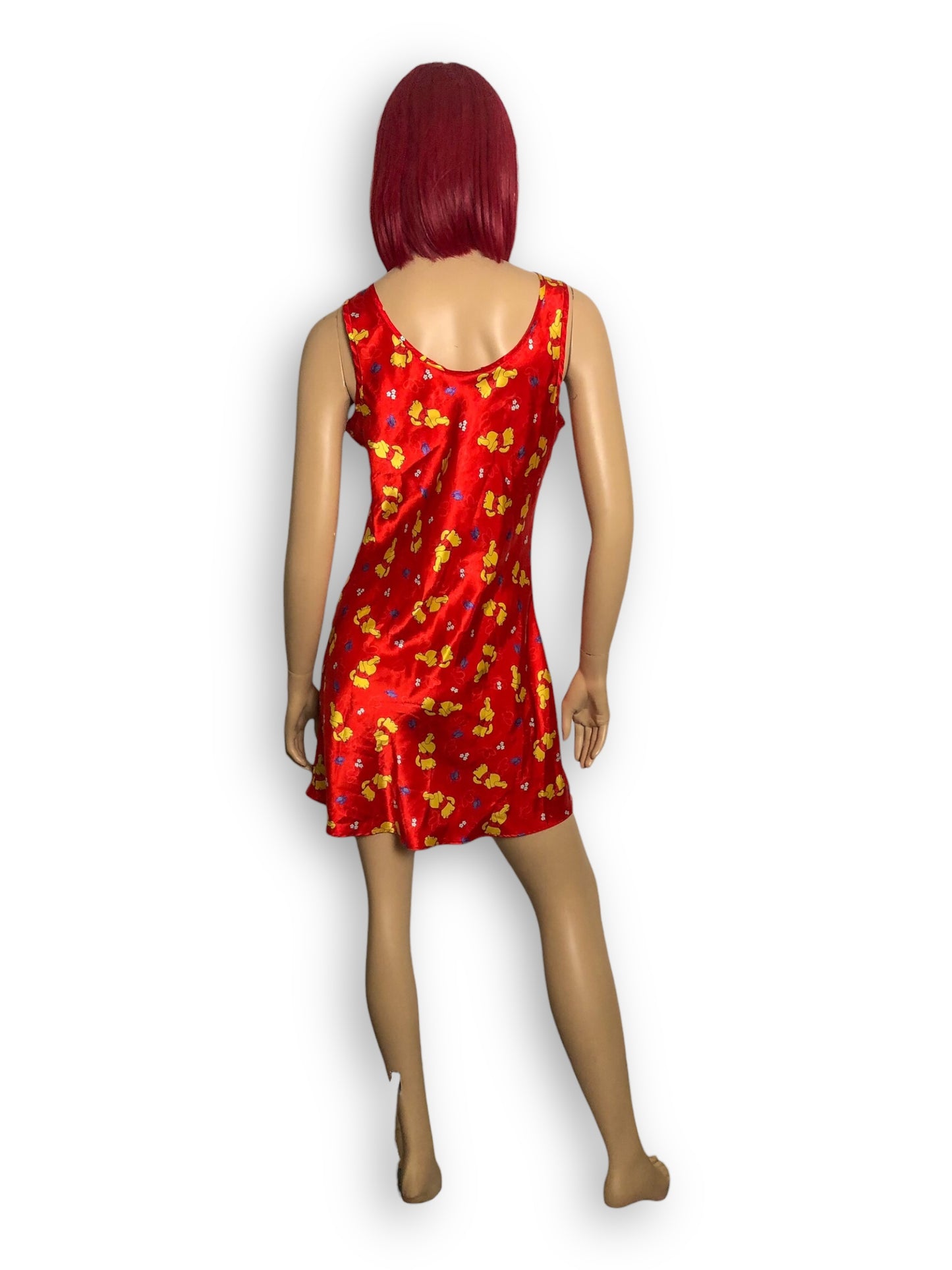90’s Winnie the Pooh Red Slip Dress (M)