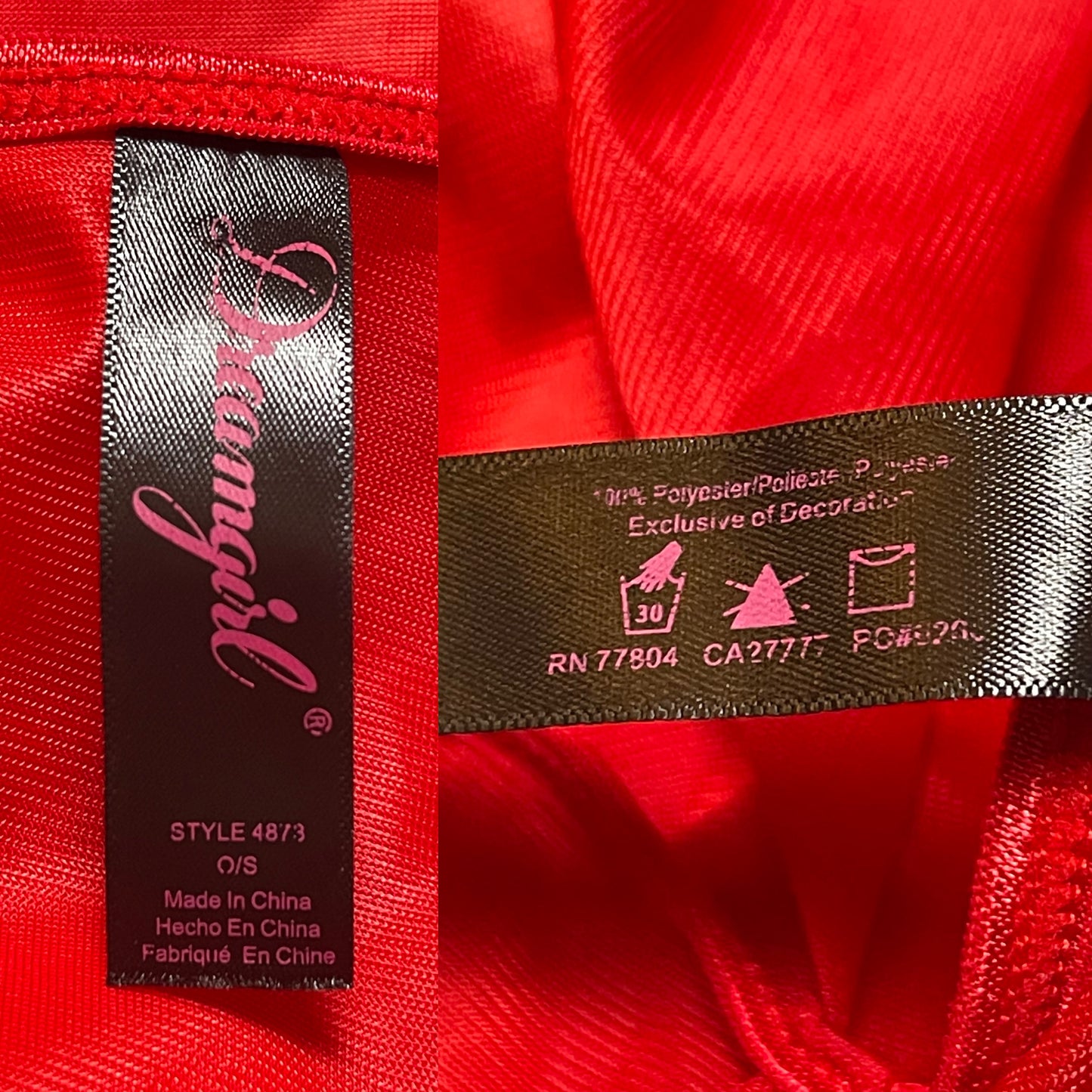 Y2K Dreamgirl Red Babydoll Tank Top (S)