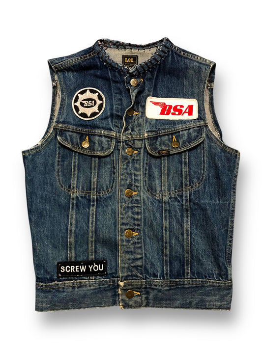 70’s Lee Patched Denim Vest (S/M)