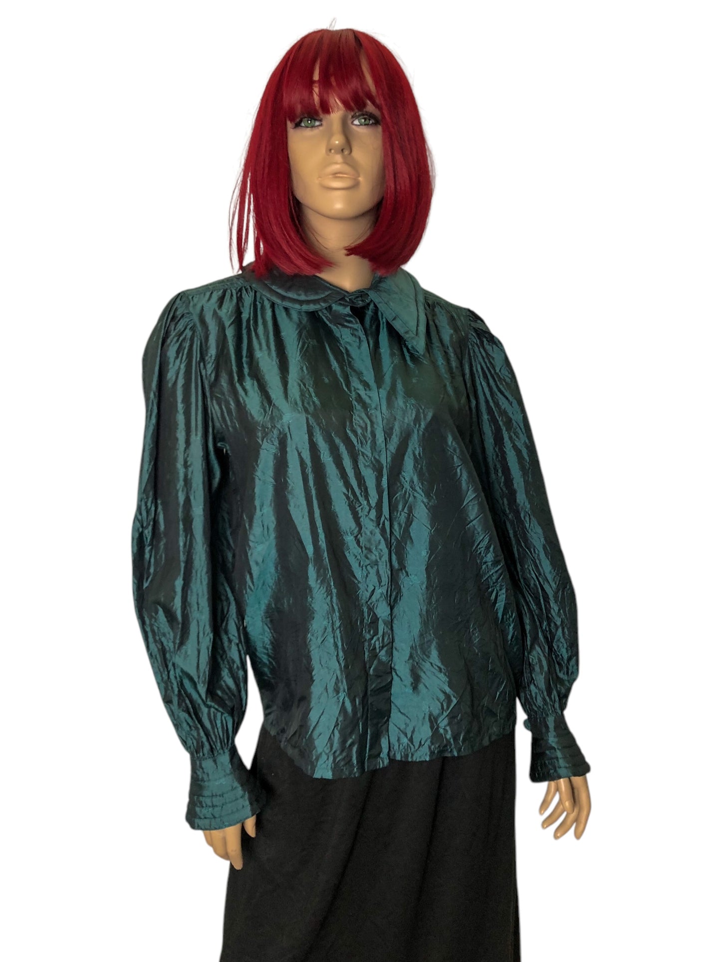 80’s Escada by SRB Forest Green Blouse (L)