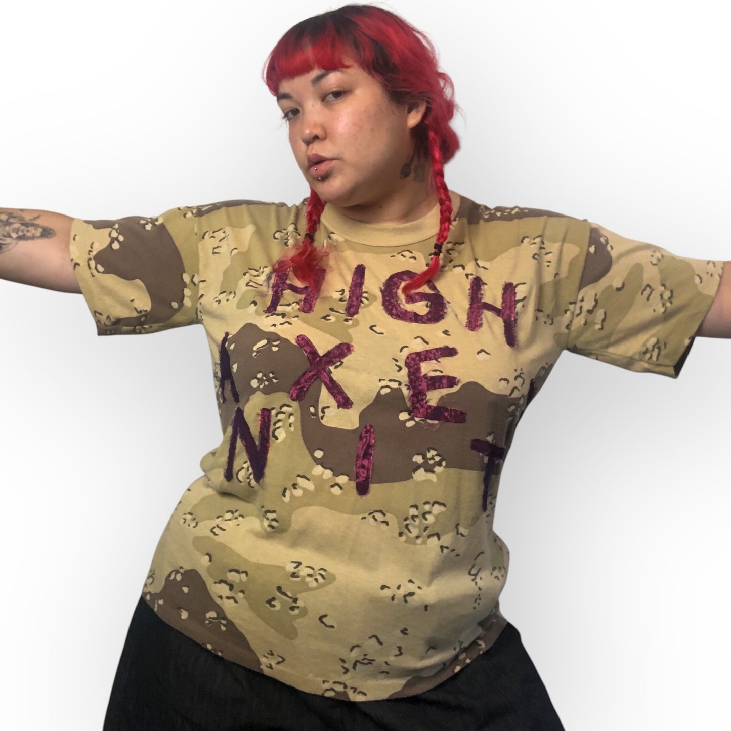 HIGH ANXIETY camo tee (XL/2X)