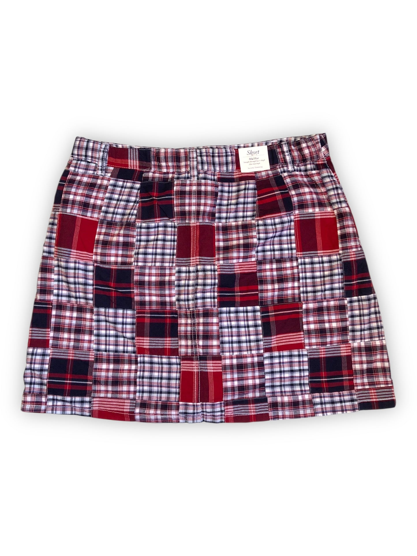 Croft & Barrow Patchwork Plaid Skort (XL)