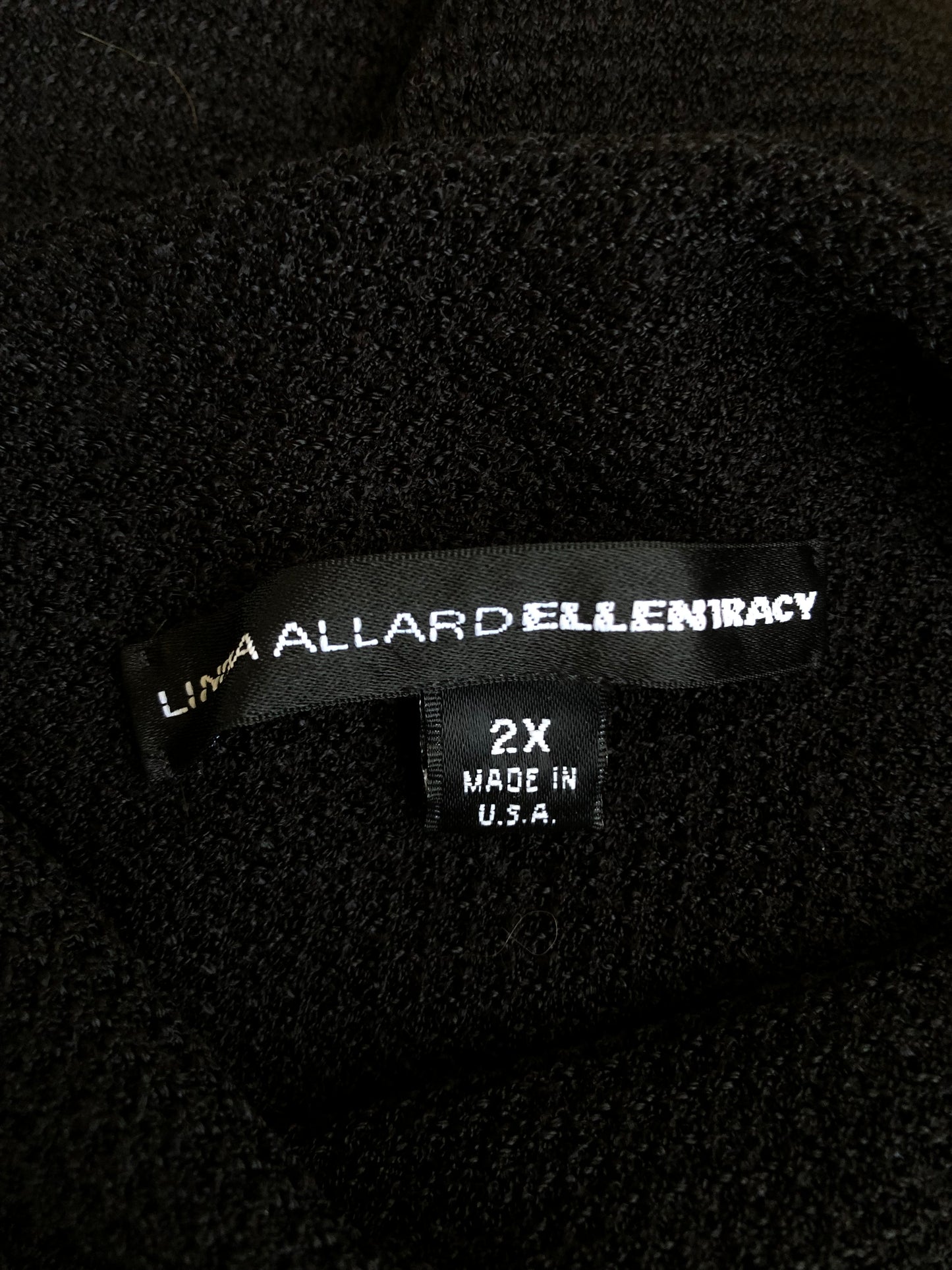 90’s Linda Allard Ellen Tracy Black Knit Tank Top (XL/2X)