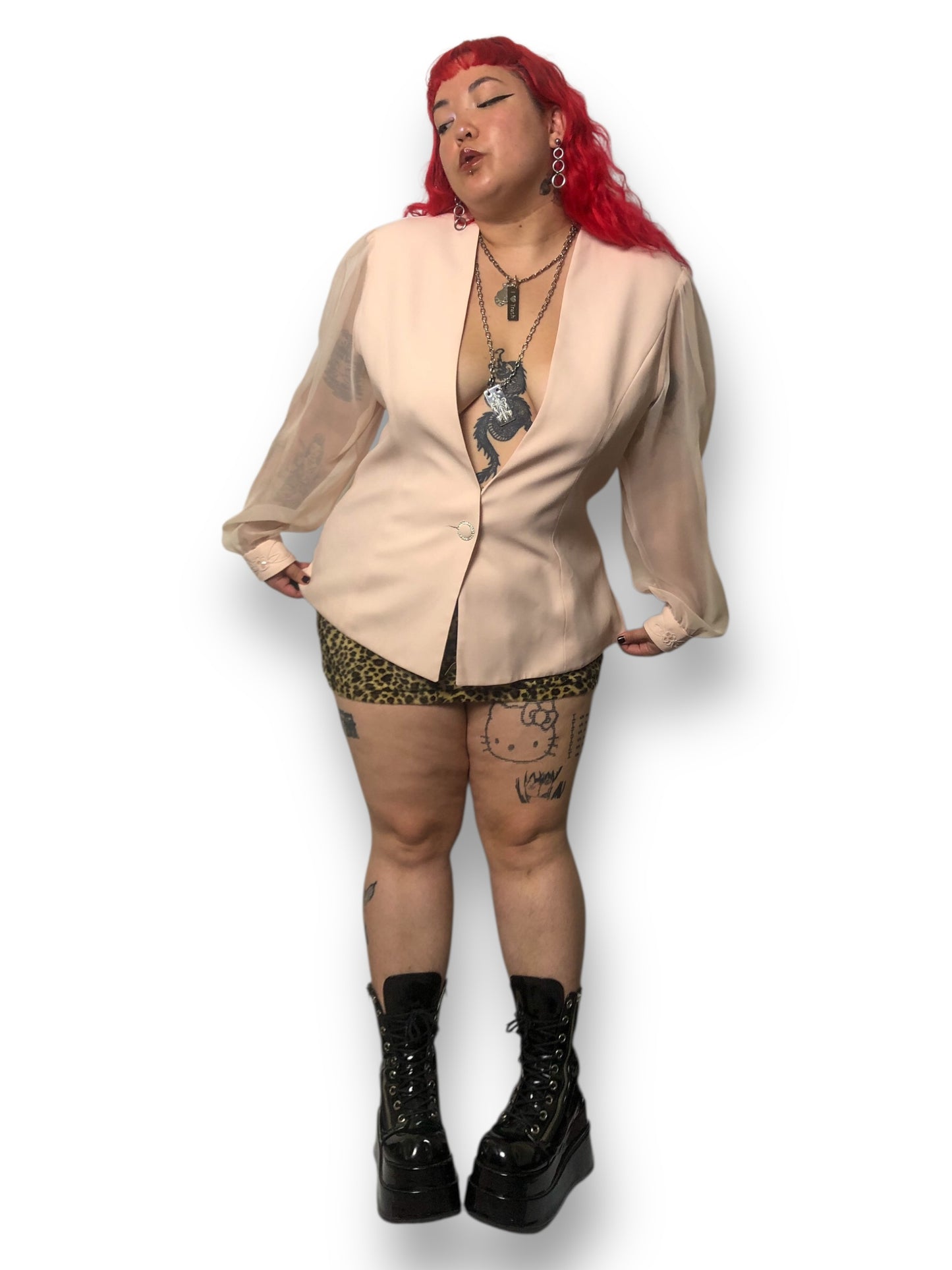 80’s/90’s Blush Pink Blazer (2X)