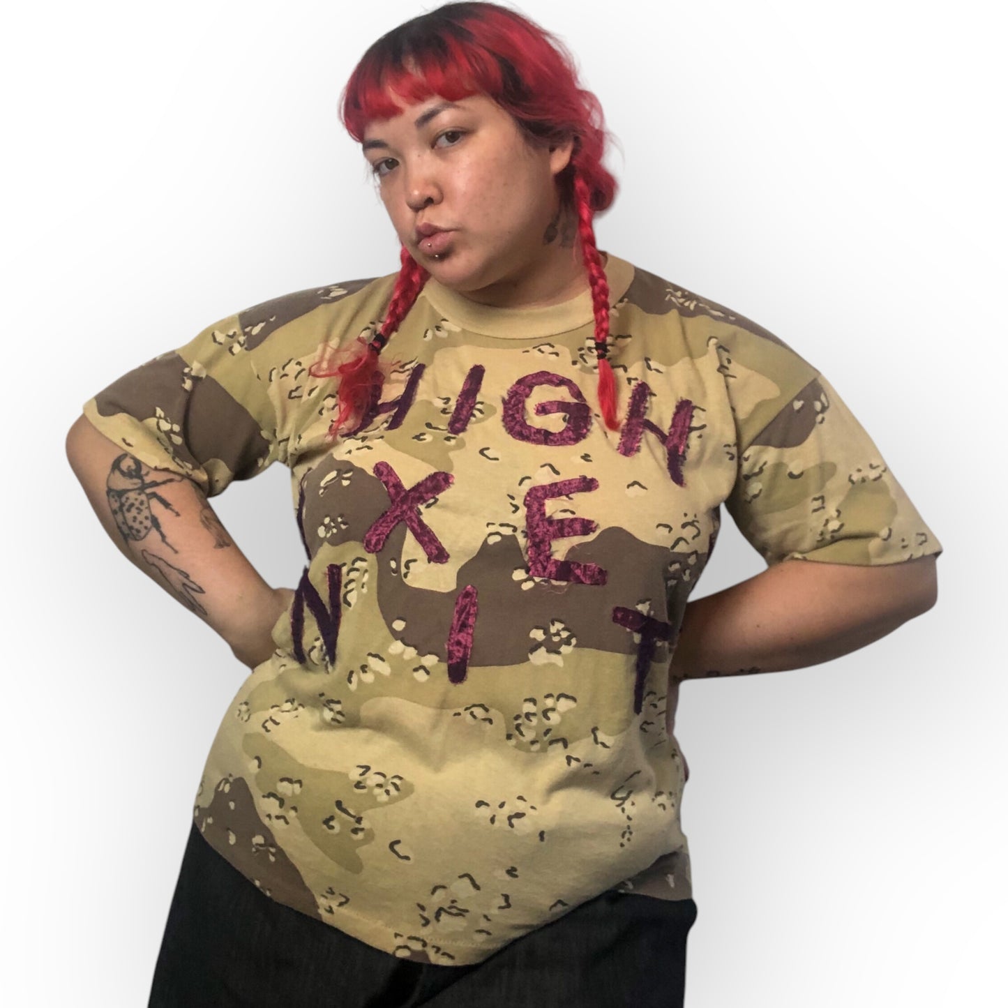 HIGH ANXIETY camo tee (XL/2X)