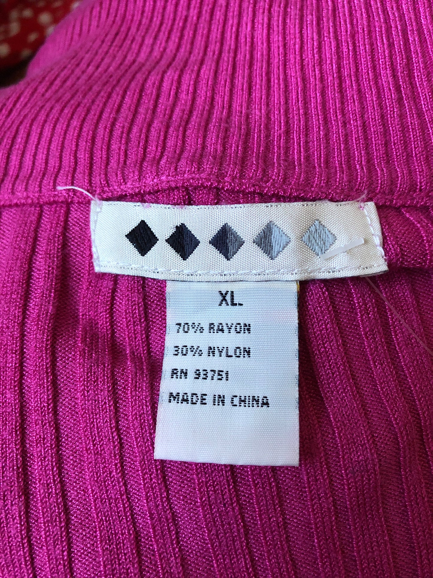 90’s/Y2K Casual Express Pink Knit Cardigan Sweater (XL)