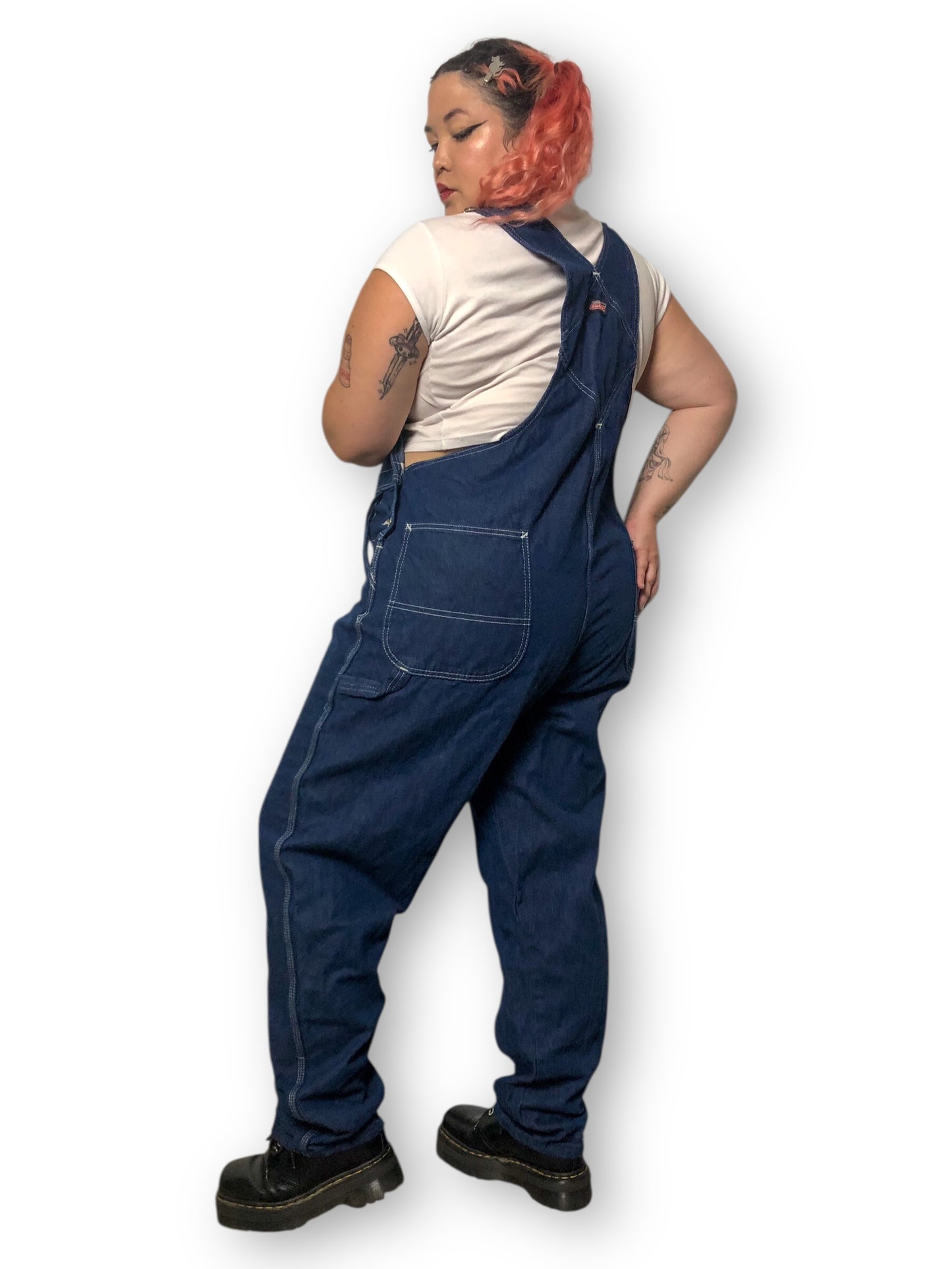 Y2K/Modern Dickies Dark Wash Overalls (2X/3X)