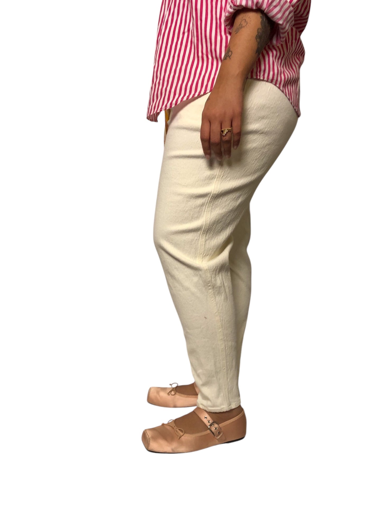 Y2K Forelli White Denim Jeans (2X)