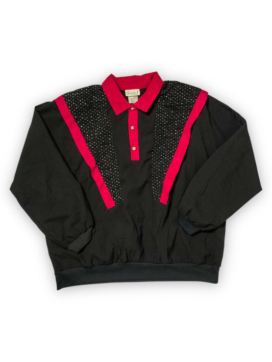 80’s Remo II of California Black Retro Wind Shirt (3X/4X)