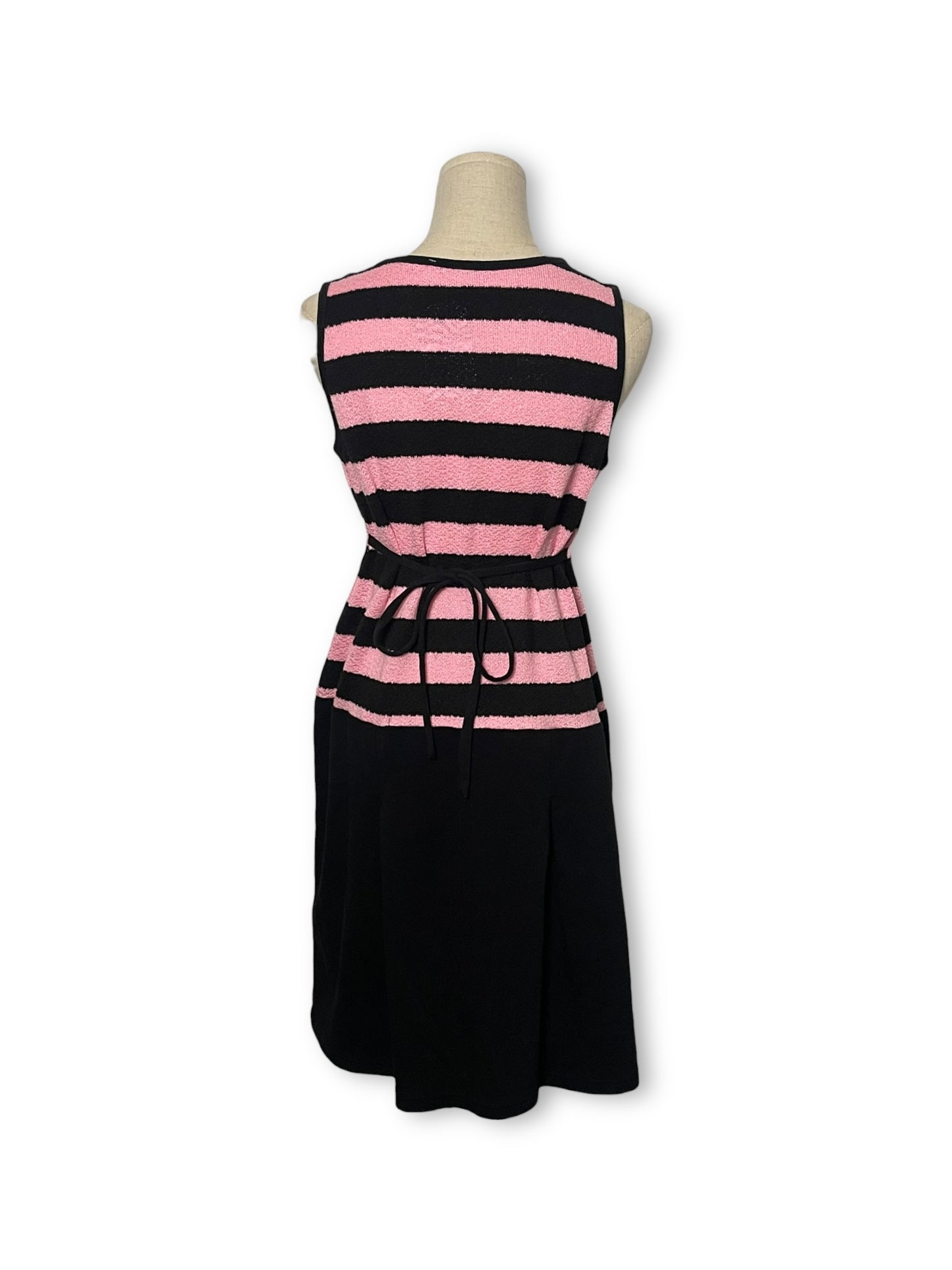 Harajuku Punk Striped Knit Dress (L)