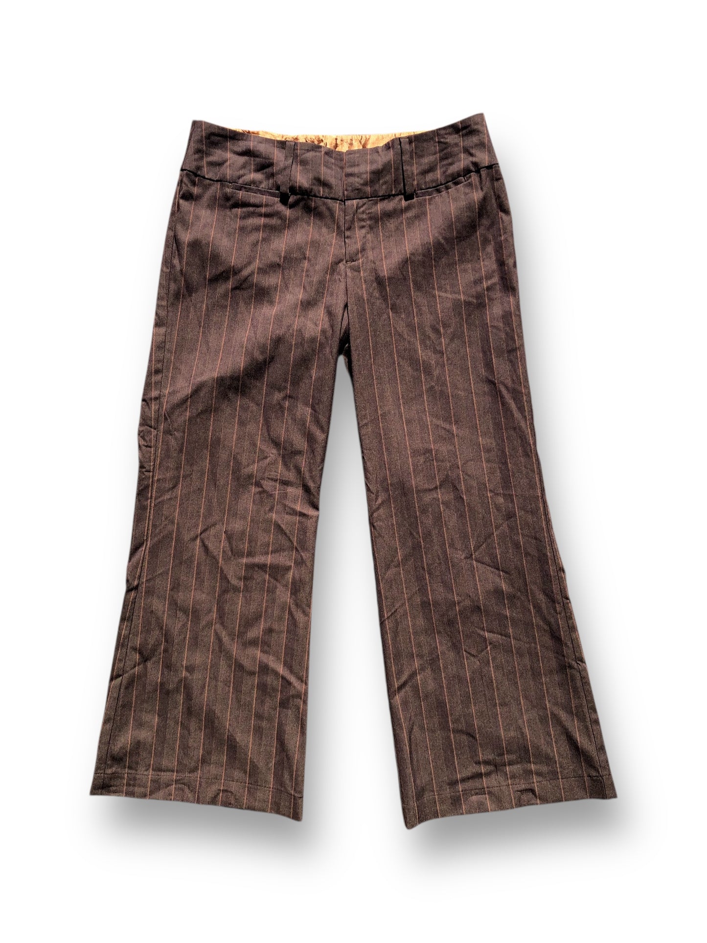 Y2K Xhilaration Brown Pinstripe Dress Pants (XL)