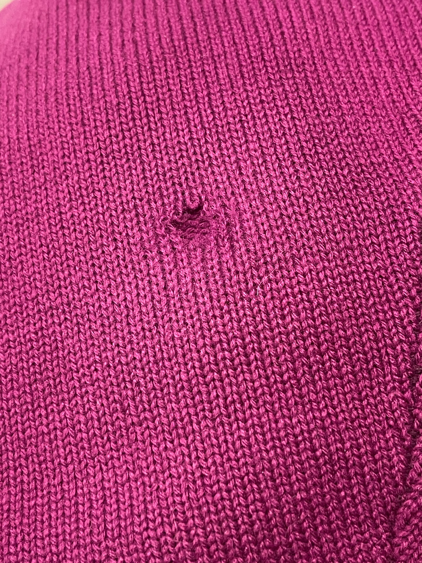 Vintage Magenta Cardigan Sweater (L/XL)
