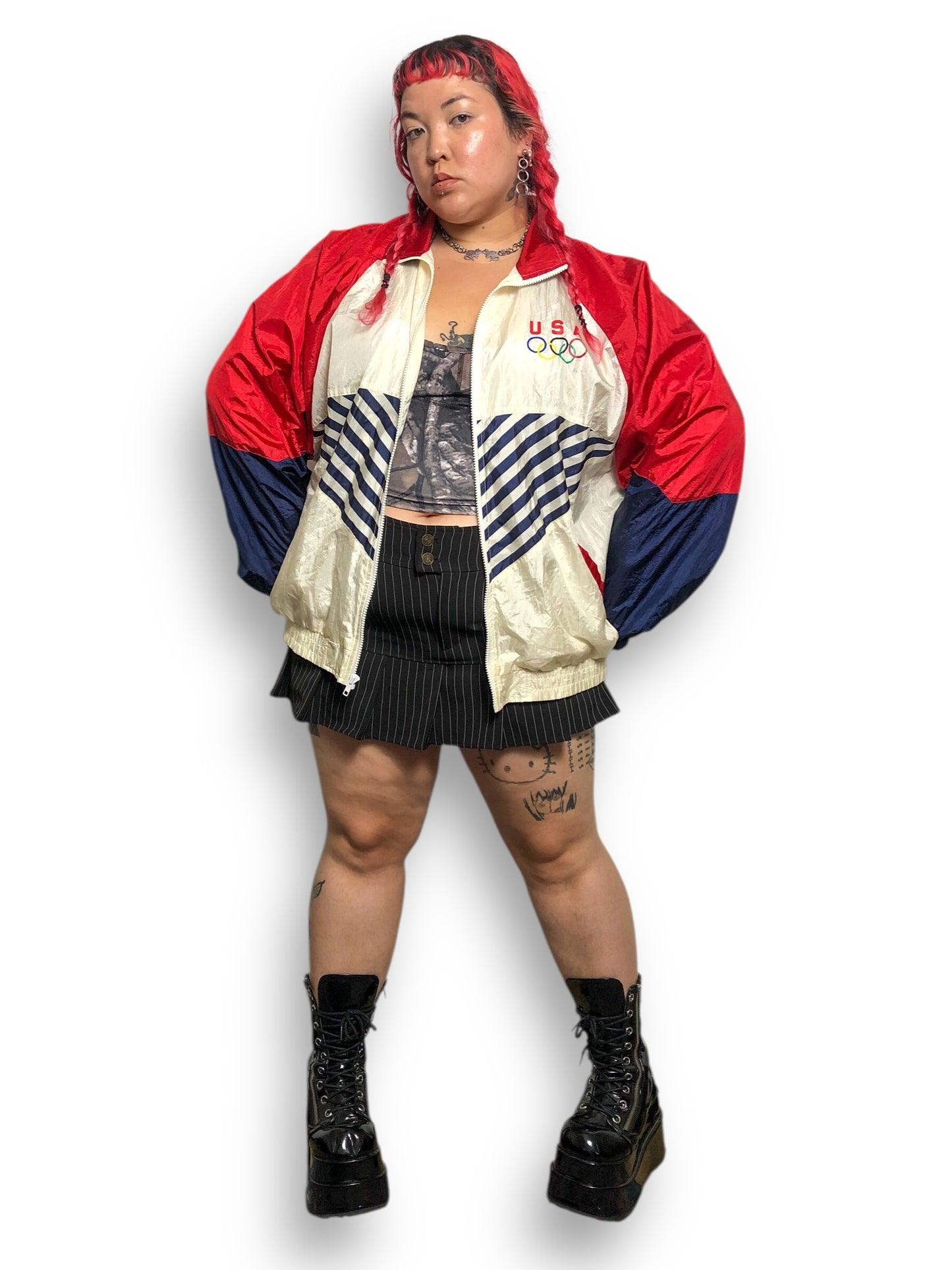 90’s Avon USA Olympics Windbreaker (L/XL/2X/3X)