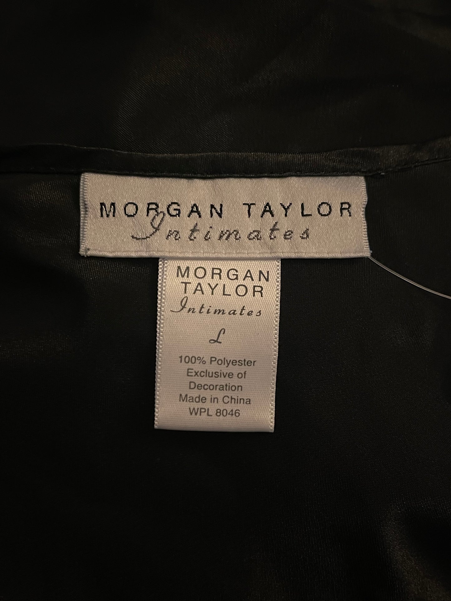 Y2K/Modern Morgan Taylor Black Satin Slip Dress (L)
