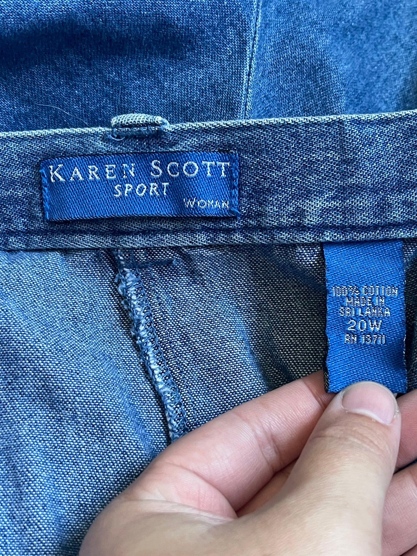 Y2K Karen Scott Denim Shorts (2X/3X)