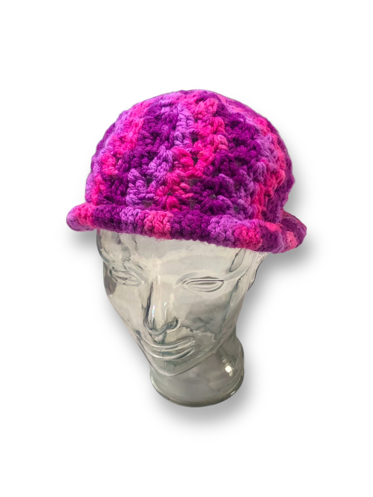 Purple and Pink Knit Hat