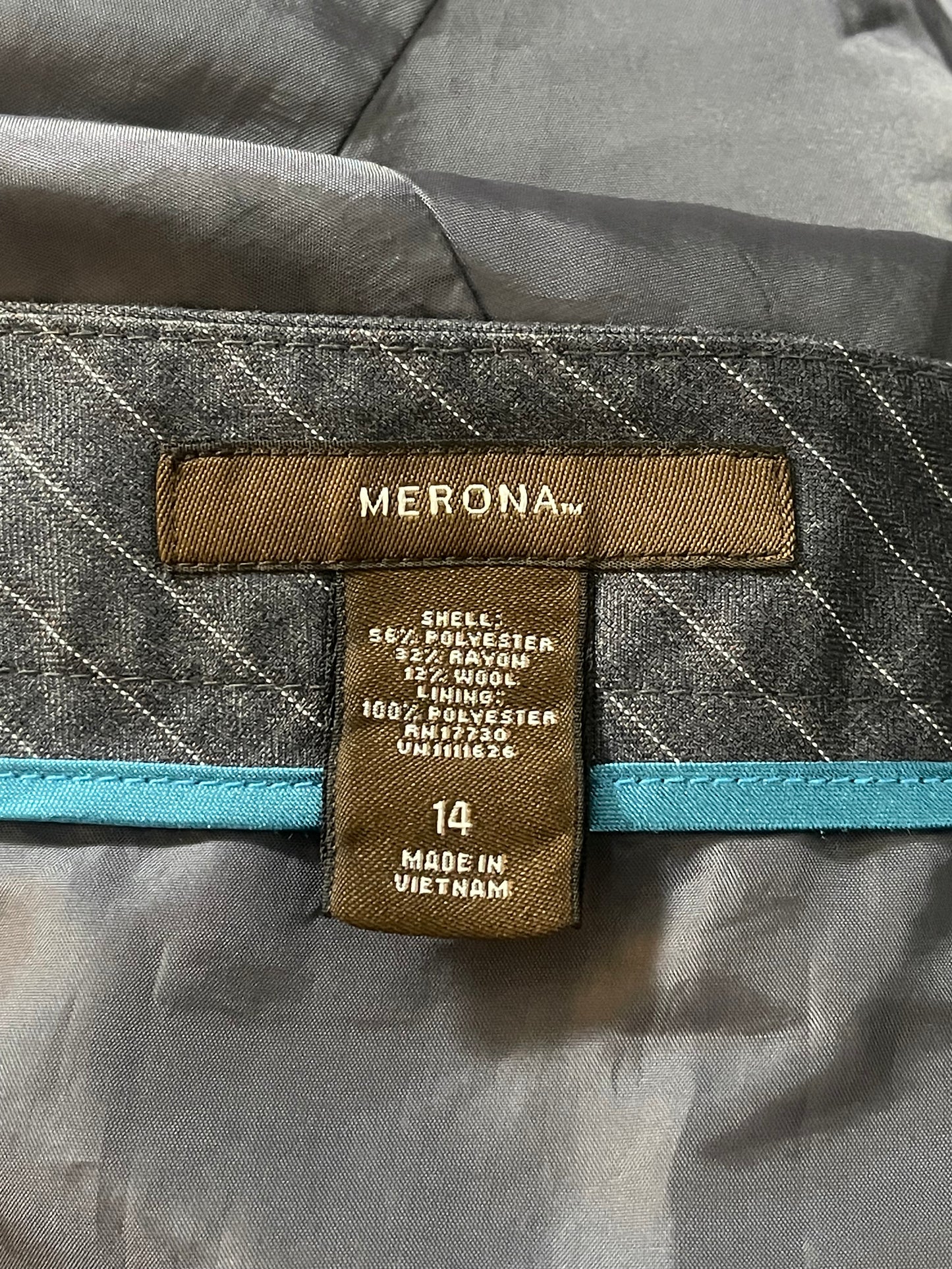 Y2K Gray Pinstripe Skirt (XL/1X)