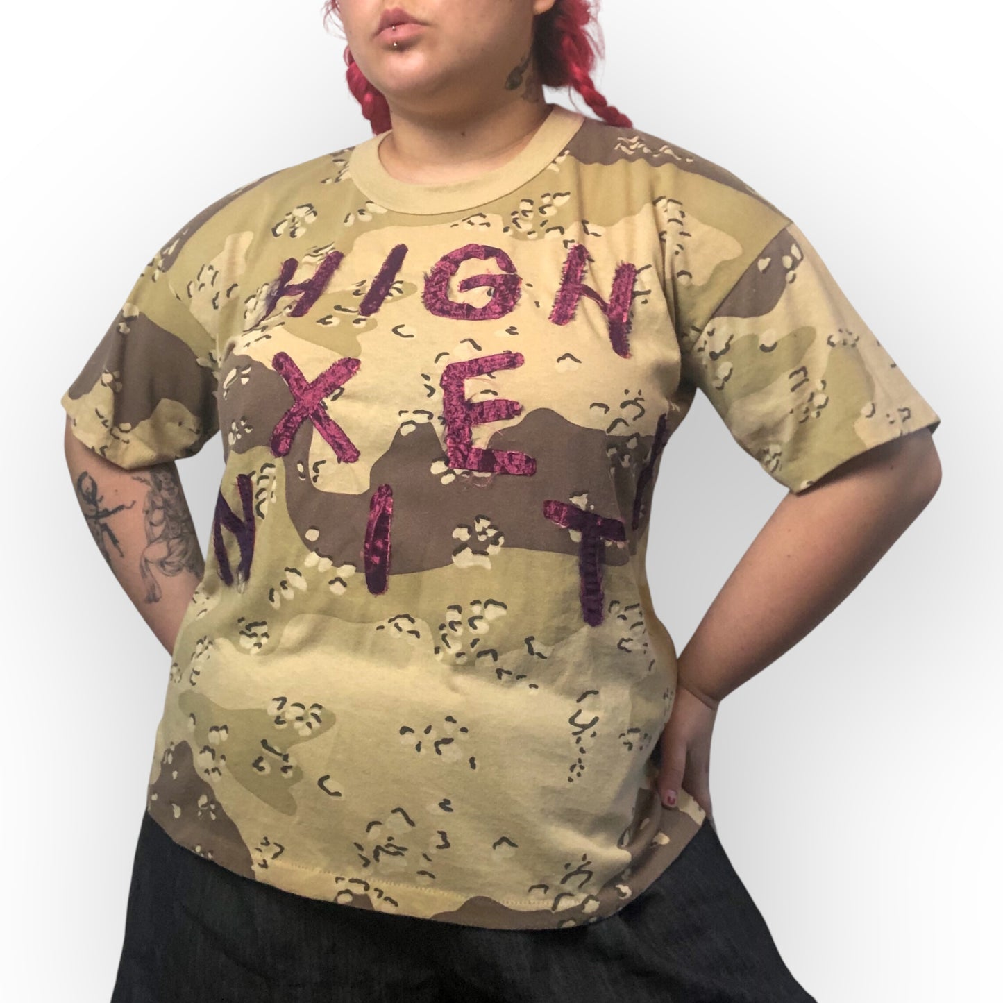 HIGH ANXIETY camo tee (XL/2X)