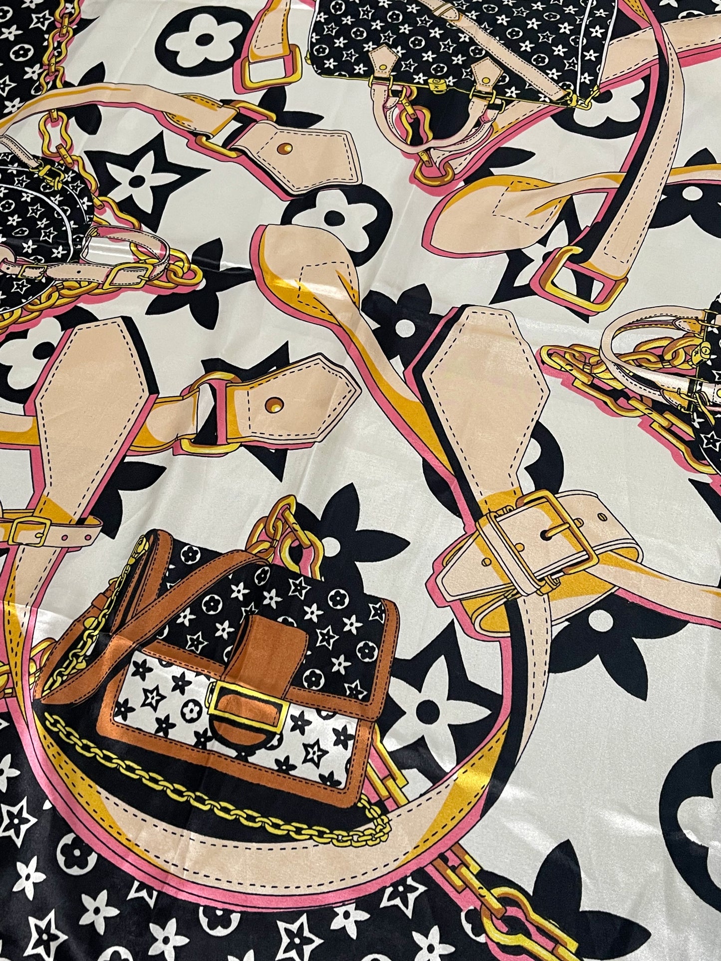 LV Monogram Graphic Print Scarf