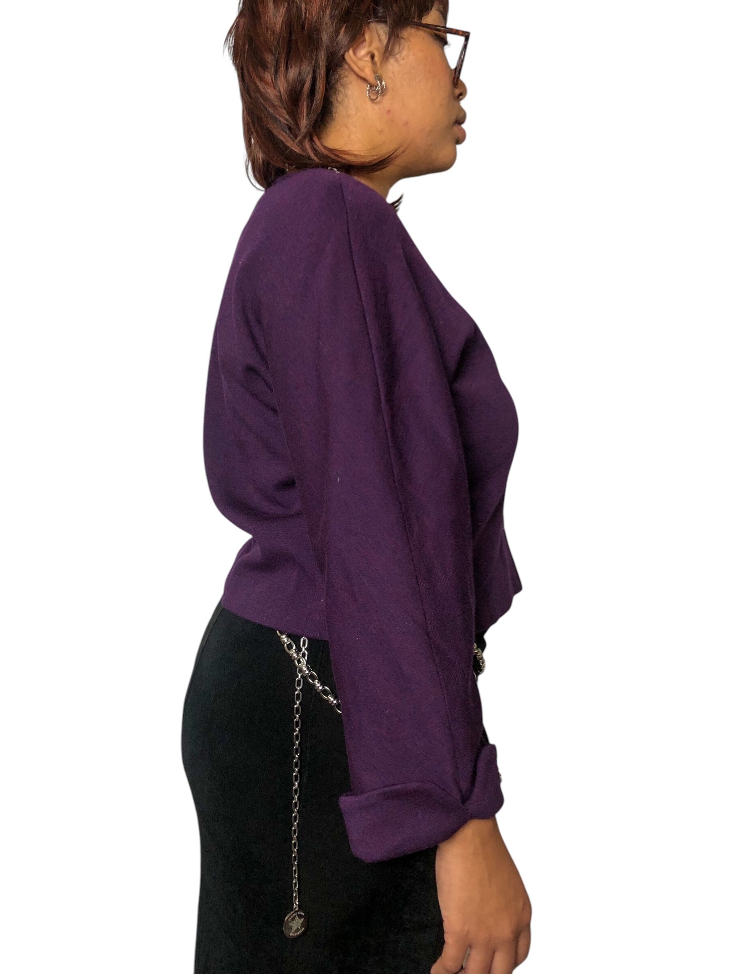 80’s/90’s Adrian-Avery Dark Purple Retro Blazer (XL)